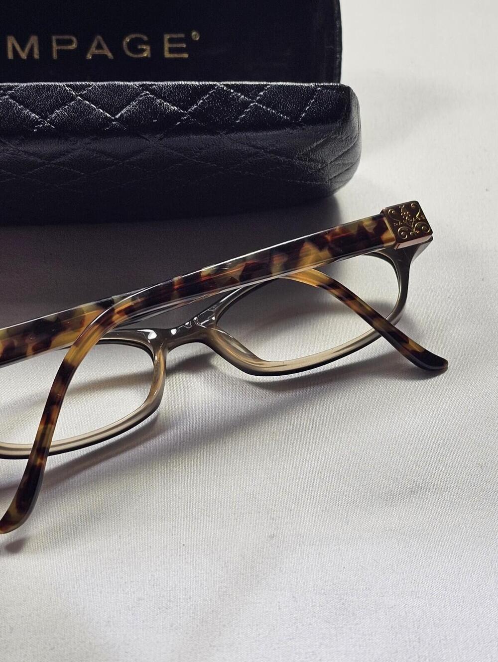 Rampage Brown Tortoise Ladies Womens 50-16-135 Eyeglasses Frames Only + Case - Picture 10 of 10